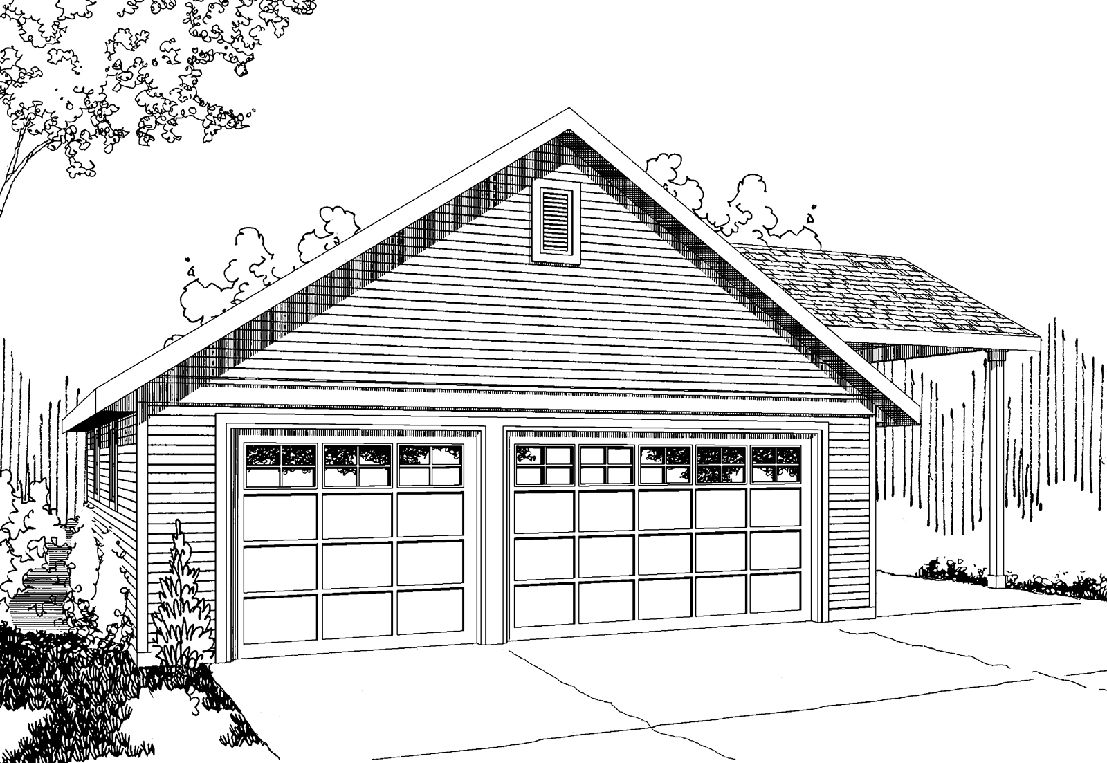 Garage with RV Parking 20-064 Garage with RV Parking 20-064, Garage Plans