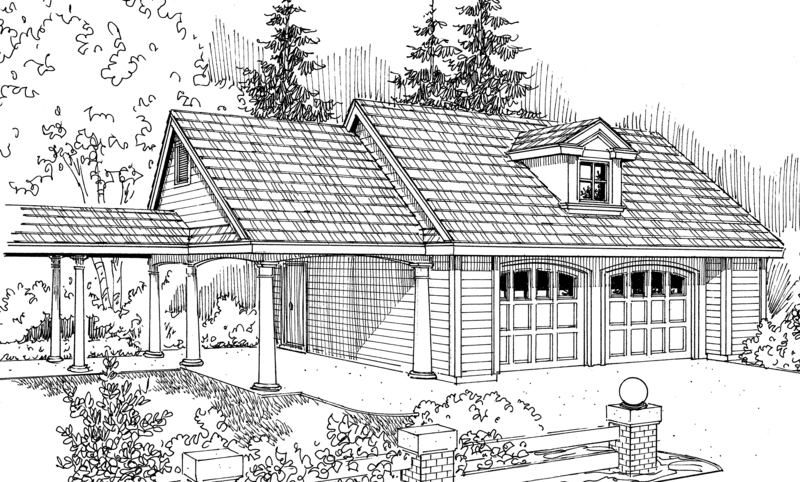 2 Car Garage Plan from Associated Designs