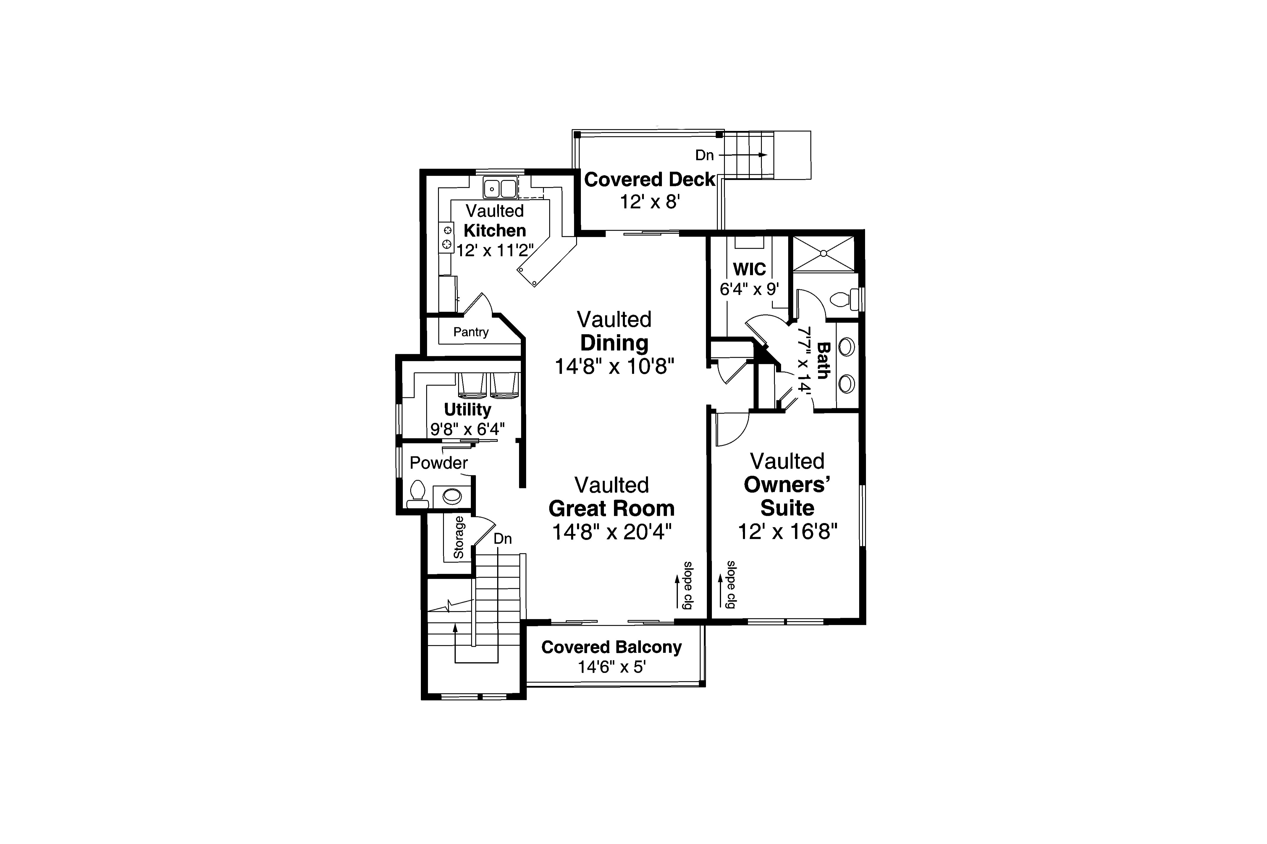 Main Level Floor Plan Sheffield 31-160