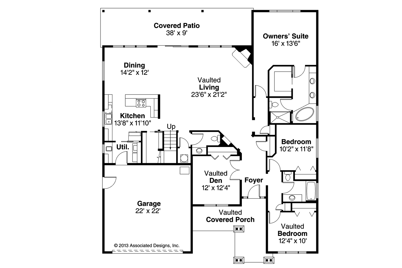 Sutherlin 30-812, Craftsman House Plan, Home Plan