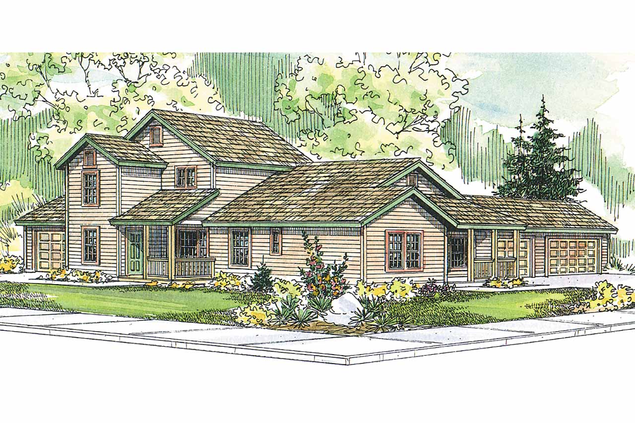 Featured House Plan of the Week, Duplex Plan, Multi-family Plan, Corydon 60-008