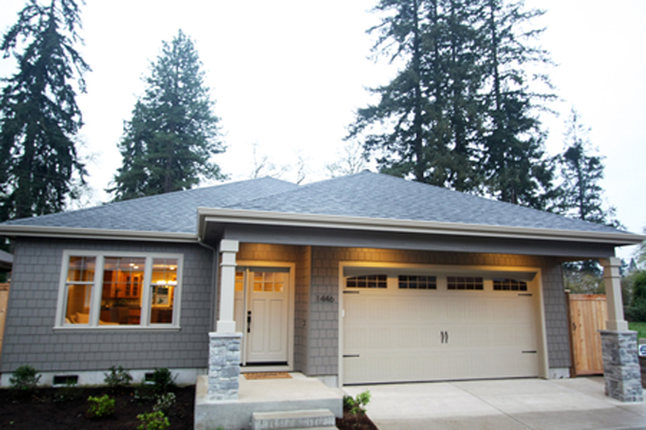 Starter House Plan, Pine Creek 30-885, Shingle Style Home Plan