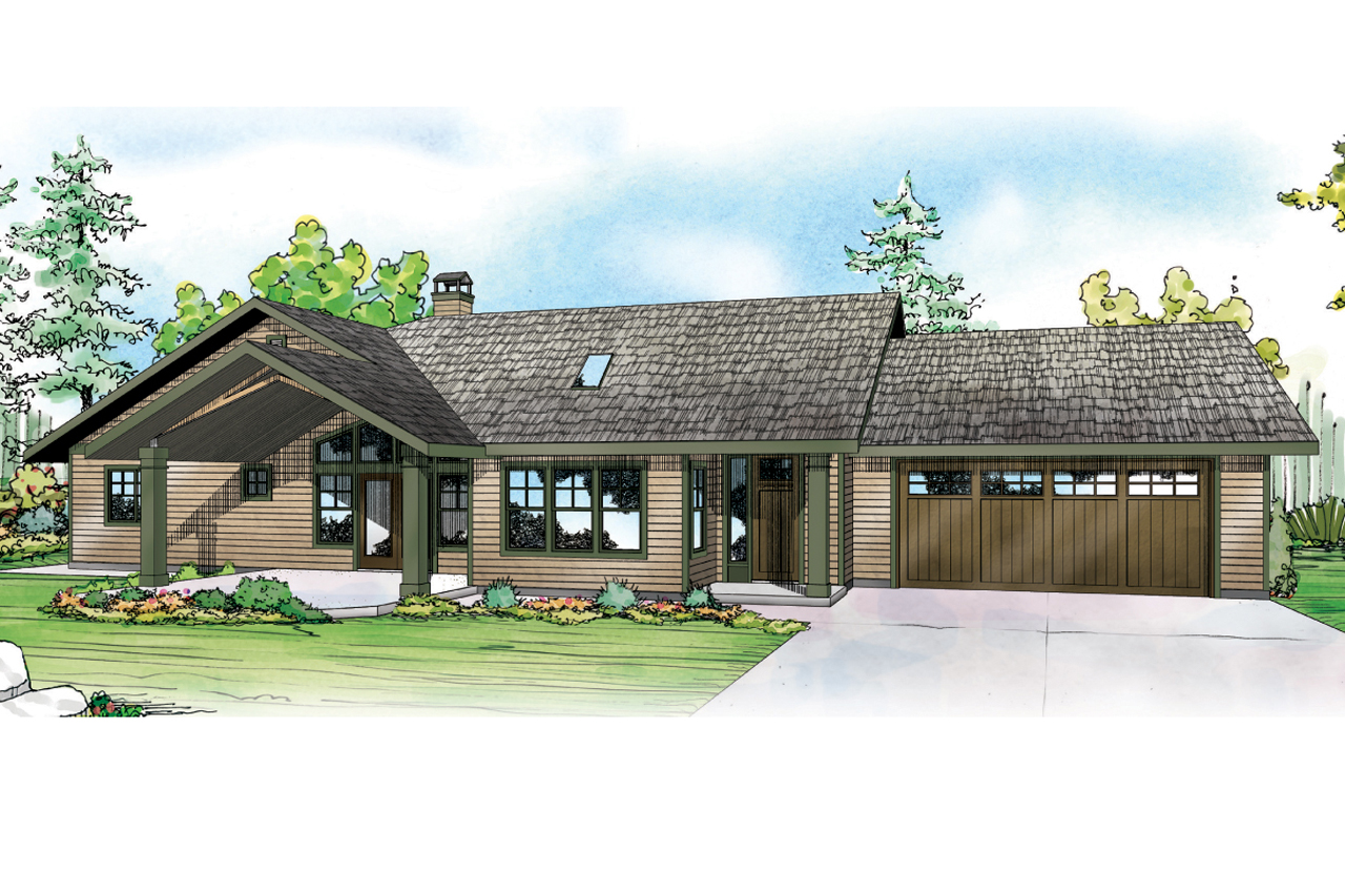 Ranch House Plan Elk Lake 30-849 Ranch House Plan, Home Plan, Elk Lake 30-849, Vacation House Plan