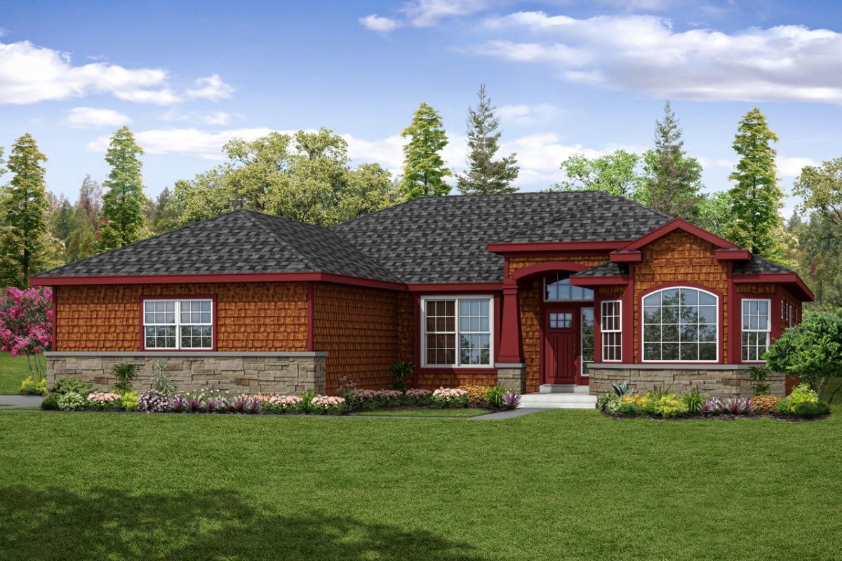 New House Plan, Shingle Style Home Plan, Red Oak 30-922